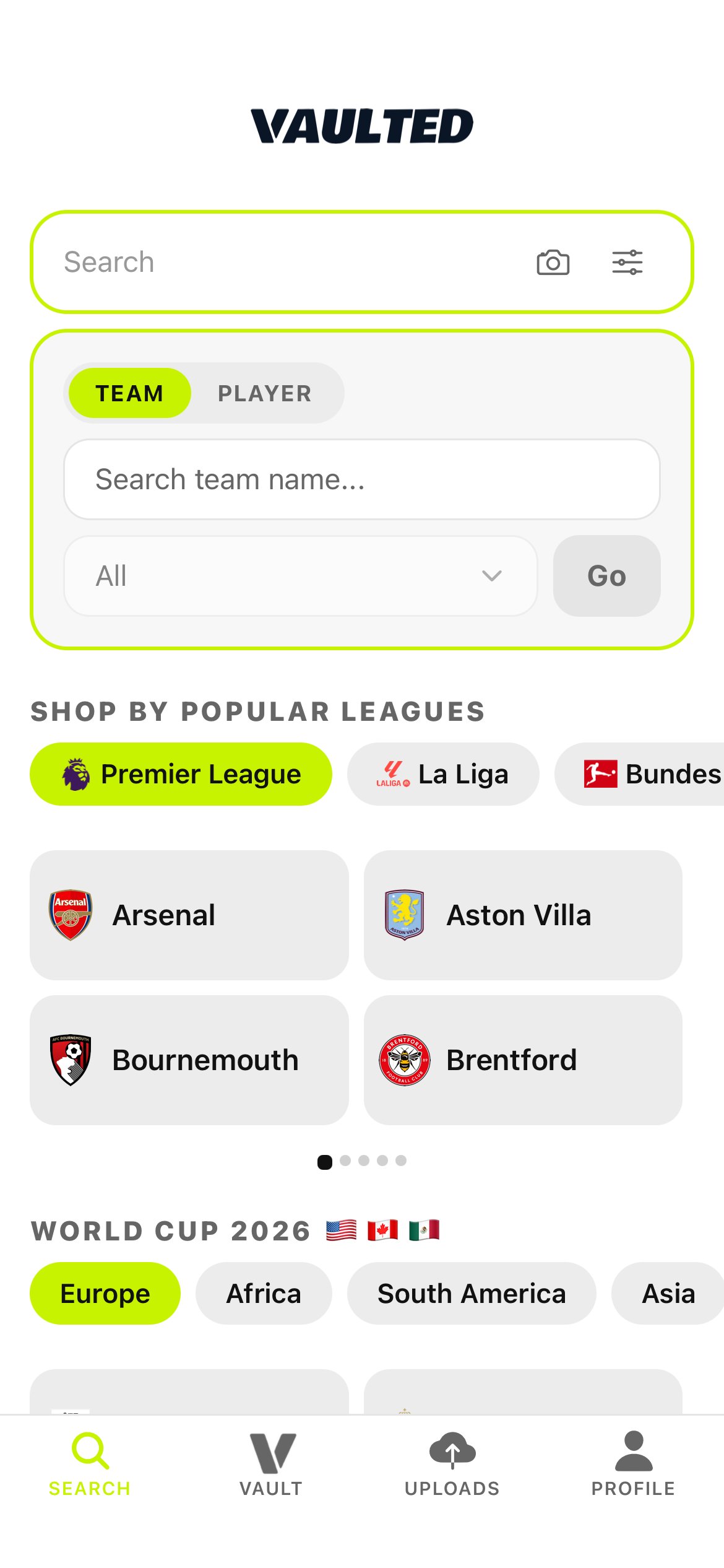 Scan and search any shirt